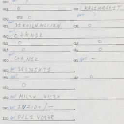 Eastern questionnaire, answ...