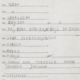 Eastern questionnaire, answ...