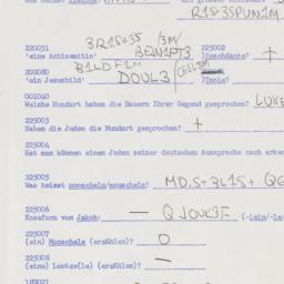 Eastern questionnaire, answ...