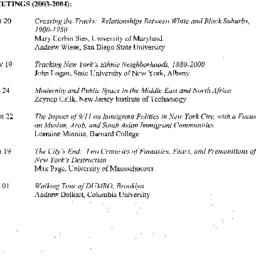 Schedules, City, seminar 45...