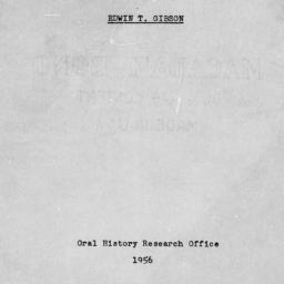 Reminiscences of Edwin T. G...