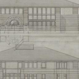 Working drawing #4: East, w...