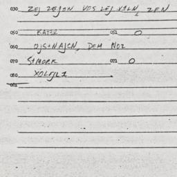 Eastern questionnaire, answ...