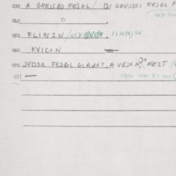 Eastern questionnaire, answ...