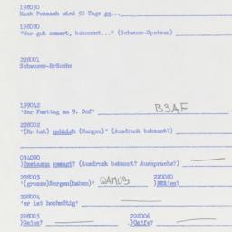 Western questionnaire, answ...