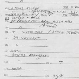 Eastern questionnaire, answ...