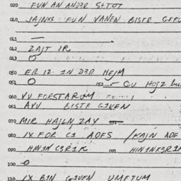 Eastern questionnaire, answ...