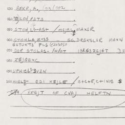 Eastern questionnaire, answ...