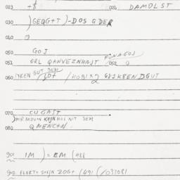 Eastern questionnaire, answ...