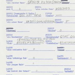 Western questionnaire, answ...