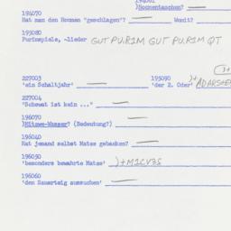 Western questionnaire, answ...