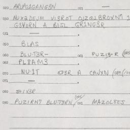 Eastern questionnaire, answ...