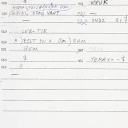 Eastern questionnaire, answ...