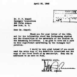 Letter from Charles S. John...