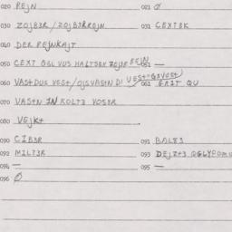 Eastern questionnaire, answ...