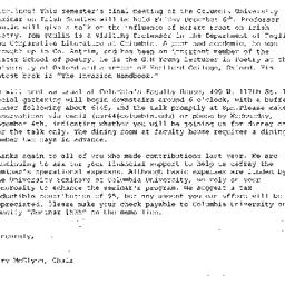Announcements, 2002-12-06. ...