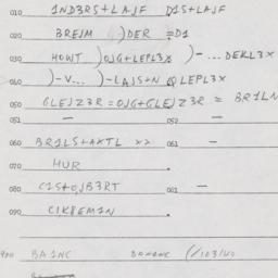 Eastern questionnaire, answ...
