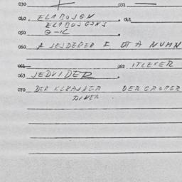 Eastern questionnaire, answ...