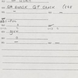 Eastern questionnaire, answ...
