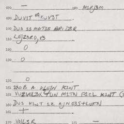 Eastern questionnaire, answ...