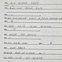Eastern questionnaire, answ...