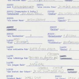 Western questionnaire, answ...