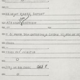 Eastern questionnaire, answ...