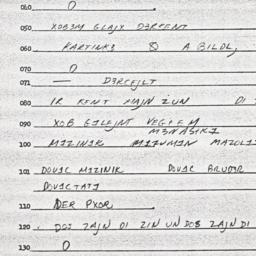 Eastern questionnaire, answ...