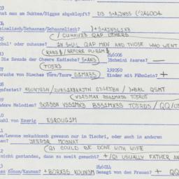 Western questionnaire, answ...
