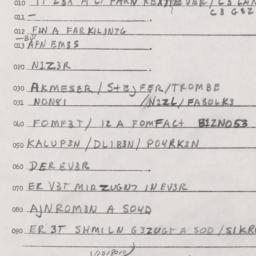 Eastern questionnaire, answ...