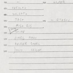 Eastern questionnaire, answ...