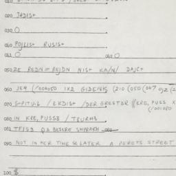 Eastern questionnaire, answ...