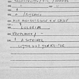 Eastern questionnaire, answ...