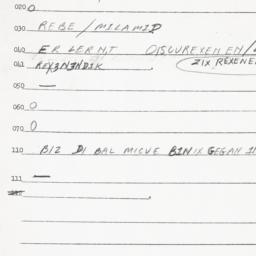 Eastern questionnaire, answ...