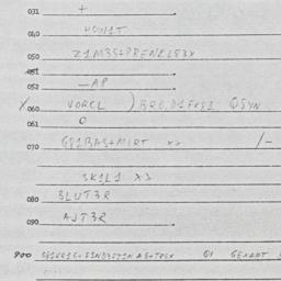 Eastern questionnaire, answ...