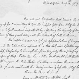 Document, 1779 January 13