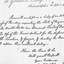 [Document, 1779 April 13]