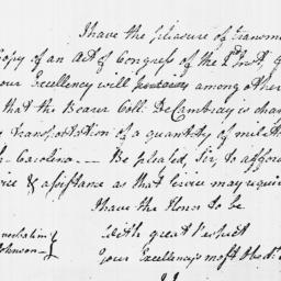 [Document, 1779 February 03]