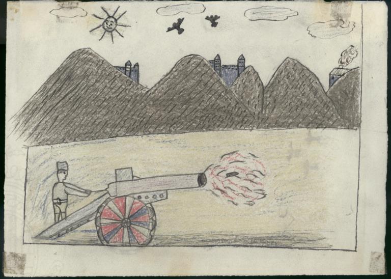 Drawing Of A Cannon
