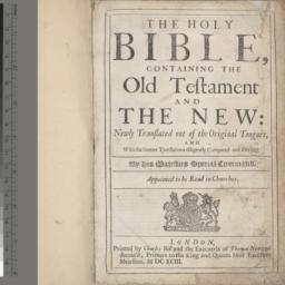 The Holy Bible, containing ...