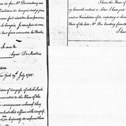 [Document, 1785 July 29]