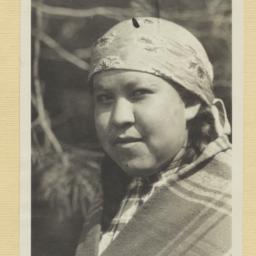 Young Kootenai Woman in Bla...