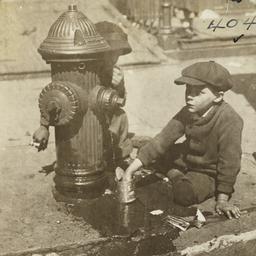 Two Children and Fire Hydrant
