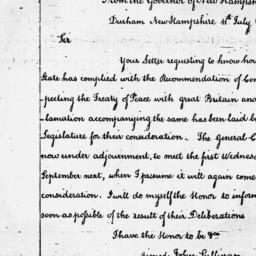 [Document, 1786 July 11]