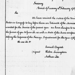 Document, 1787 February 14