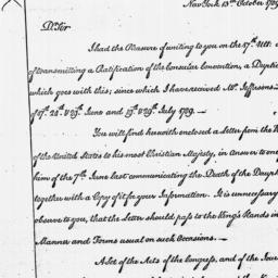 [Document, 1789 October 13]