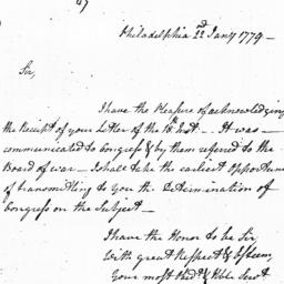 Document, 1779 January 22