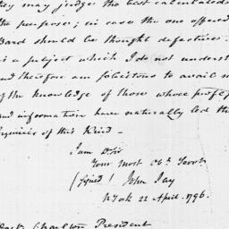 Document, 1796 April 22