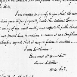 [Document, 1798 October 09]