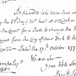 Document, 1769 September 1